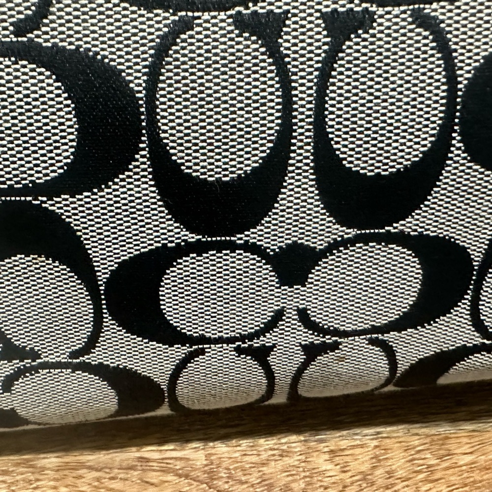 Coach Black Signature Canvas Satchel - Picture 3 of 12